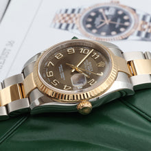 Carica l'immagine nel visualizzatore di Gallery, Rolex Datejust ref. 116233 Chocolate Concentric Dial Oyster Bracelet - Full set