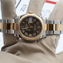 Carica l'immagine nel visualizzatore di Gallery, Rolex Datejust ref. 116233 Chocolate Concentric Dial Oyster Bracelet - Full set