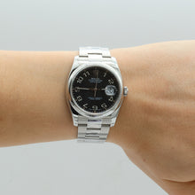 Load image into Gallery viewer, Rolex Datejust ref. 116200 Racing Concentric (Black) Dial - Oyster Bracelet - Full Set