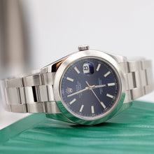 Carica l'immagine nel visualizzatore di Gallery, Rolex Datejust ref. 126300 Blue Dial Oyster bracelet - Full Set
