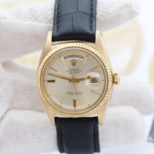 Bild in Galerie-Viewer laden, Rolex Day-Date Ref. 18038 Champagner -Zifferblatt - Lederband