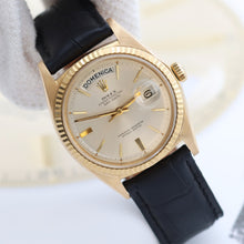 Bild in Galerie-Viewer laden, Rolex Day-Date Ref. 18038 Champagner -Zifferblatt - Lederband