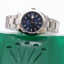 Carica l'immagine nel visualizzatore di Gallery, Rolex Datejust ref. 126300 Blue Dial Oyster bracelet - Full Set