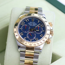 Bild in Galerie-Viewer laden, Rolex Daytona Ref. 116523 - Rennblaues Zifferblatt - Vollständiger Satz