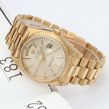 Load image into Gallery viewer, Rolex Day-Date ref. 18038 Silver Dial - President Bracelet Italian Date Disc