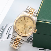 Load image into Gallery viewer, Rolex Datejust 36 ref. 16013 Champagne dial - Jubilee - Full Set