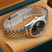 Load image into Gallery viewer, Rolex Datejust 36 ref. 16233 Black Tapestry dial - Jubilee Bracelet - Full Set