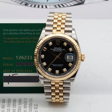 Ladda upp bild till gallerivisning, Rolex Datejust ref. 126233 - Black Diamonds Dial - Full Set