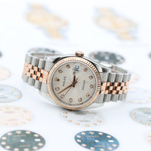 Bild in Galerie-Viewer laden, Rolex Datejust 36 Ref. 116231 Millennary Diamonds Dial - Stahl/Roségold -Jubiläum - Voller Set