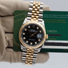 Ladda upp bild till gallerivisning, Rolex Datejust ref. 126233 - Black Diamonds Dial - Full Set
