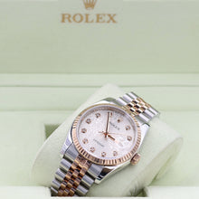 Bild in Galerie-Viewer laden, Rolex Datejust 36 Ref. 116231 Millennary Diamonds Dial - Stahl/Roségold -Jubiläum - Voller Set