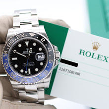 Bild in Galerie-Viewer laden, IM ANGEBOT: Rolex GMT Master II ref. 116710BLNR (Batman) – Komplettset