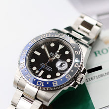 Bild in Galerie-Viewer laden, IM ANGEBOT: Rolex GMT Master II ref. 116710BLNR (Batman) – Komplettset