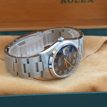 Load image into Gallery viewer, Rolex Datejust 36 ref. 16200 Blue Soleil Roman Dial Oyster Bracelet - Full Set