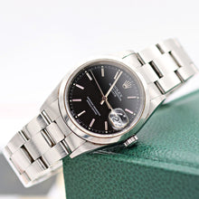 Cargar imagen en el visor de la galería, Rolex Date ref. 15200 Black Dial Oyster Bracelet - Full Set