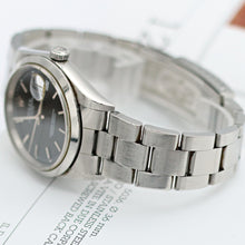 Cargar imagen en el visor de la galería, Rolex Date ref. 15200 Black Dial Oyster Bracelet - Full Set
