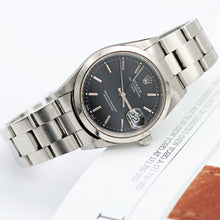 Cargar imagen en el visor de la galería, Rolex Date ref. 15200 Black Dial Oyster Bracelet - Full Set