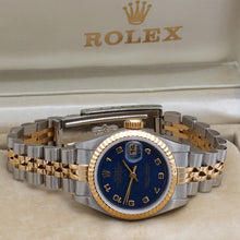 Cargar imagen en el visor de la galería, Rolex Datejust Lady ref. 69173 Steel/Gold - Blue Millennary Dial - Jubilee Bracelet