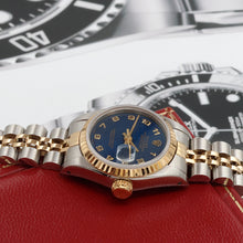 Cargar imagen en el visor de la galería, Rolex Datejust Lady ref. 69173 Steel/Gold - Blue Millennary Dial - Jubilee Bracelet