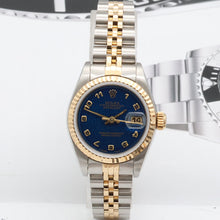 Cargar imagen en el visor de la galería, Rolex Datejust Lady ref. 69173 Steel/Gold - Blue Millennary Dial - Jubilee Bracelet