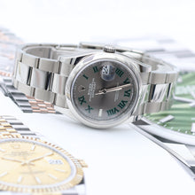 Załaduj obraz do przeglądarki galerii, Rolex Datejust ref. 126200 Wimbledon Dial Oyster Bracelet - Full Set