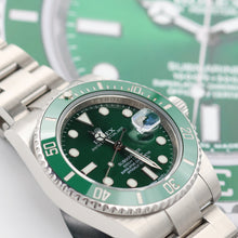 Load image into Gallery viewer, Rolex Submariner Green 116610LV (Hulk) in Steel - Green Dial - Full Set