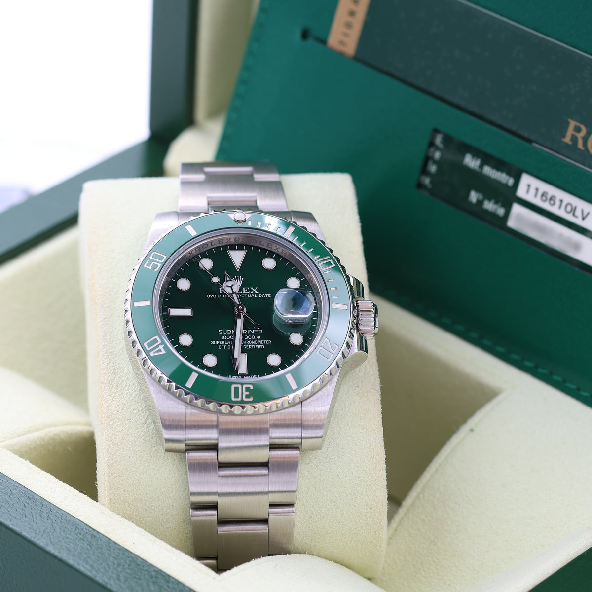 Buy Watch Rolex Submariner Date 116610LV Green Bezel Full Set