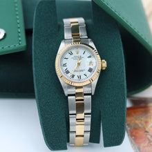 Załaduj obraz do przeglądarki galerii, Rolex Datejust Lady ref. 69173 Steel/Gold - Oyster Bracelet - Buckley White Dial