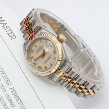 Charger l'image dans la galerie, Rolex Datejust Lady ref. 69173 Steel/Gold - Jubilee Bracelet - Cream Pyramid Dial - Jubilee Bracelet