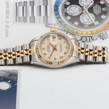Charger l'image dans la galerie, Rolex Datejust Lady ref. 69173 Steel/Gold - Jubilee Bracelet - Cream Pyramid Dial - Jubilee Bracelet