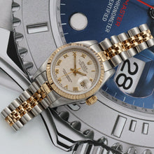 Charger l'image dans la galerie, Rolex Datejust Lady ref. 69173 Steel/Gold - Jubilee Bracelet - Cream Pyramid Dial - Jubilee Bracelet