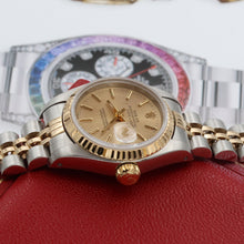 Load image into Gallery viewer, Rolex Datejust Lady ref. 69173 Steel/Gold - Champagne Tapestry Dial - Jubilee Bracelet