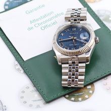 Załaduj obraz do przeglądarki galerii, Rolex Datejust ref. 116234 Blue Roman Millennary Dial - Jubilee - Full Set