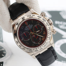 Załaduj obraz do przeglądarki galerii, Rolex Daytona ref. 116519 Black Racing Dial - White Gold 18K - Leather Strap - Full Set