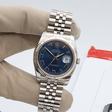 Load image into Gallery viewer, Rolex Datejust ref. 116234 Blue Soleil Roman Dial - Jubilee Bracelet