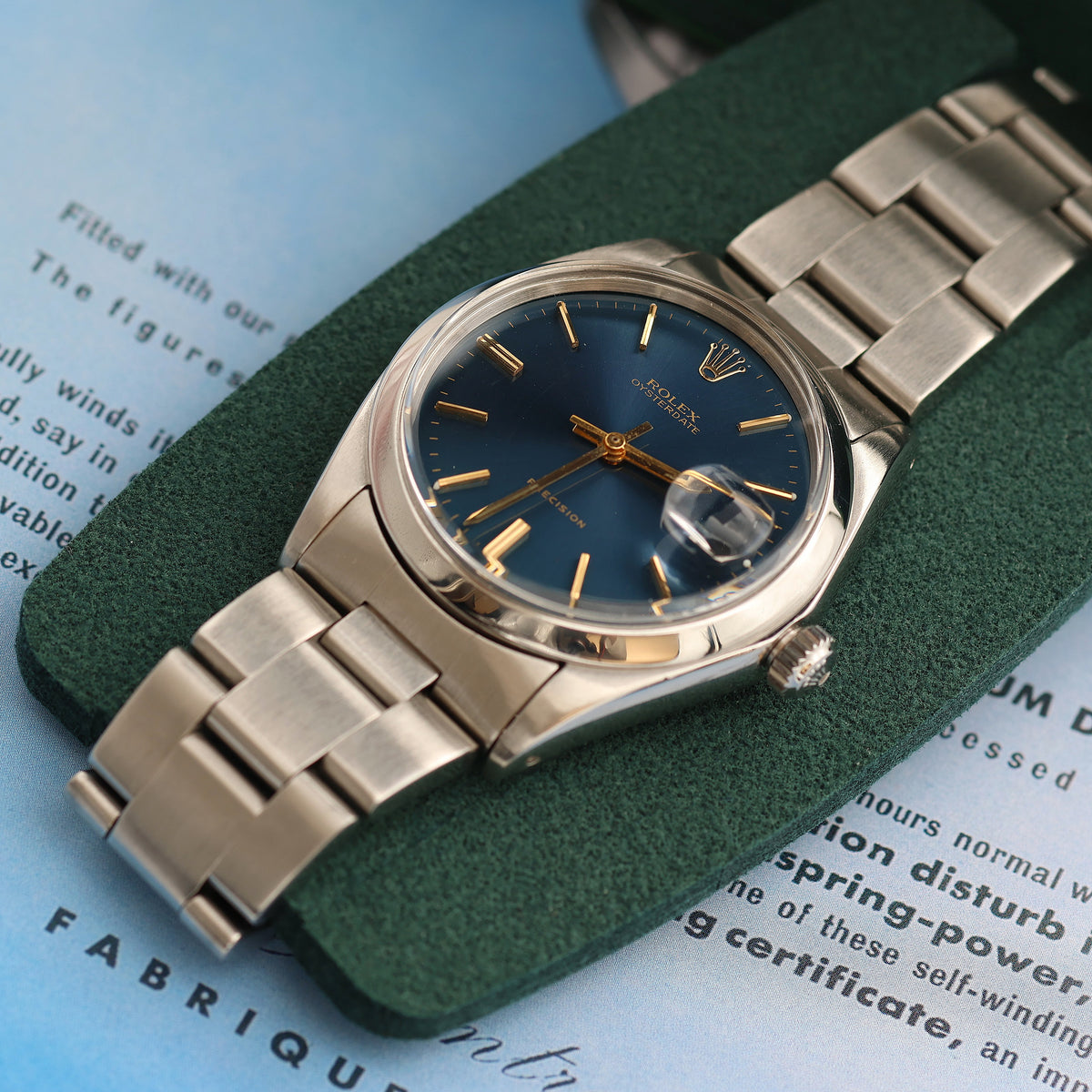 Rolex Precision Date ref. 6694 Blue Dial (Golden Indexes) Oyster