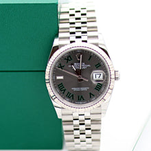 Carica l'immagine nel visualizzatore di Gallery, Rolex Datejust ref. 126234 Wimbledon Dial Jubilee bracelet - Full Set