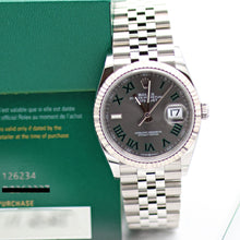 Carica l'immagine nel visualizzatore di Gallery, Rolex Datejust ref. 126234 Wimbledon Dial Jubilee bracelet - Full Set