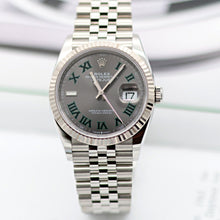 Carica l'immagine nel visualizzatore di Gallery, Rolex Datejust ref. 126234 Wimbledon Dial Jubilee bracelet - Full Set
