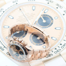 Cargar imagen en el visor de la galería, Rolex Daytona ref. 116505 Rose Gold - Sundust dial with black subdials - Full Set