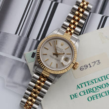 Load image into Gallery viewer, Rolex Datejust Lady ref. 69173 Steel/Gold- Silver Dial - Jubilee Bracelet - Full Set