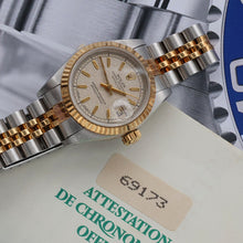 Load image into Gallery viewer, Rolex Datejust Lady ref. 69173 Steel/Gold - Millennnary Cream Dial (No Numbers) - Jubilee Bracelet - Full Set
