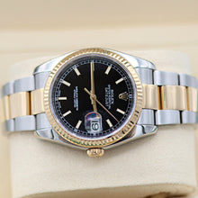 Cargar imagen en el visor de la galería, Rolex Datejust ref. 116233 Black Dial - Oyster Bracelet - Full Set