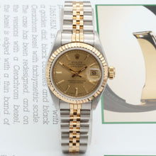 Indlæs billede til gallerivisning Rolex Datejust Lady ref. 69173 Steel/Gold - Champagne Circle Dial - Jubilee Bracelet