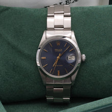 Indlæs billede til gallerivisning Rolex Precision Date ref. 6694 Blue Dial (Golden Indexes) - Oyster Rivet bracelet