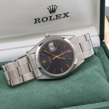 Indlæs billede til gallerivisning Rolex Precision Date ref. 6694 Blue Dial (Golden Indexes) - Oyster Rivet bracelet