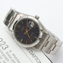 Indlæs billede til gallerivisning Rolex Precision Date ref. 6694 Blue Dial (Golden Indexes) - Oyster Rivet bracelet