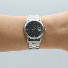 Indlæs billede til gallerivisning Rolex Precision Date ref. 6694 Blue Dial (Golden Indexes) - Oyster Rivet bracelet