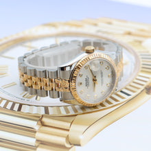 Załaduj obraz do przeglądarki galerii, Rolex Lady-Datejust 31mm ref. 178273 Silver Diamonds Dial Jubilee bracelet - Full Set