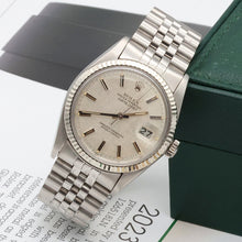 Indlæs billede til gallerivisning Rolex Datejust ref. 16014 - Silver Linen dial - Jubilee bracelet (V II)